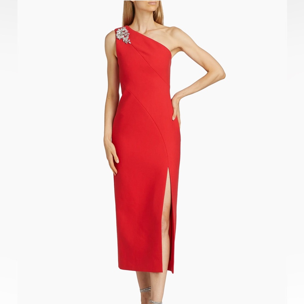 Size 00 Cinq a Sept Enya Dress in Scarlet